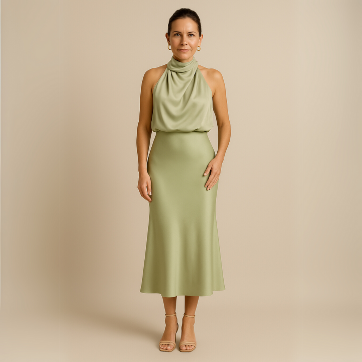 TESSA™ – Satinkleid mit Neckholder