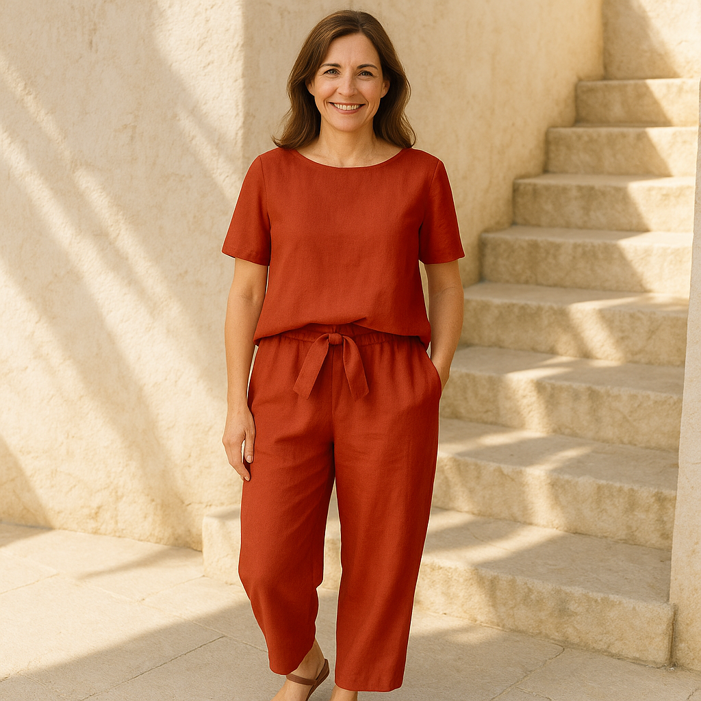Vendela™ – Elegantes Damen Sommer-Zweiteiler-Set