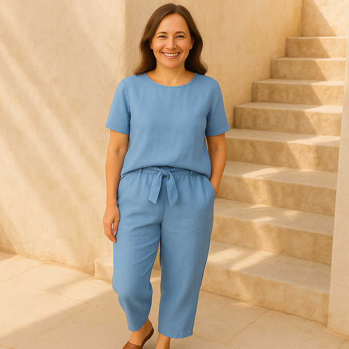 Vendela™ – Elegantes Damen Sommer-Zweiteiler-Set