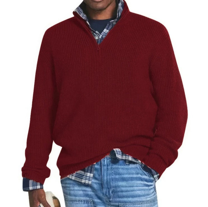 Leon™ | Reißverschluss-Pullover aus Baumwolle