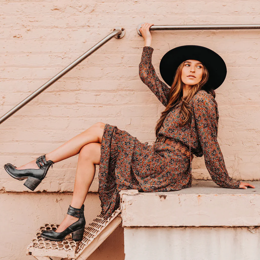 Gabriele™  | Vintage Elegance Leder Heels