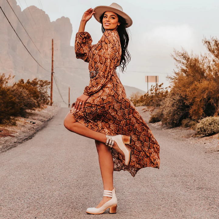Gabriele™  | Vintage Elegance Leder Heels