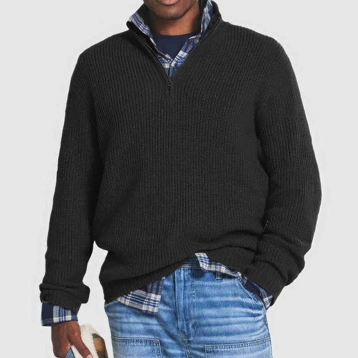 Leon™ | Reißverschluss-Pullover aus Baumwolle