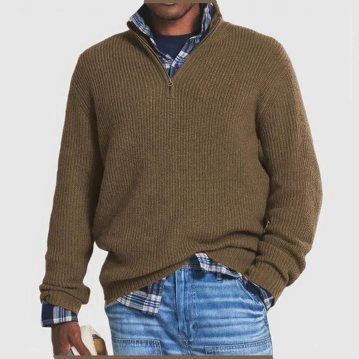 Leon™ | Reißverschluss-Pullover aus Baumwolle