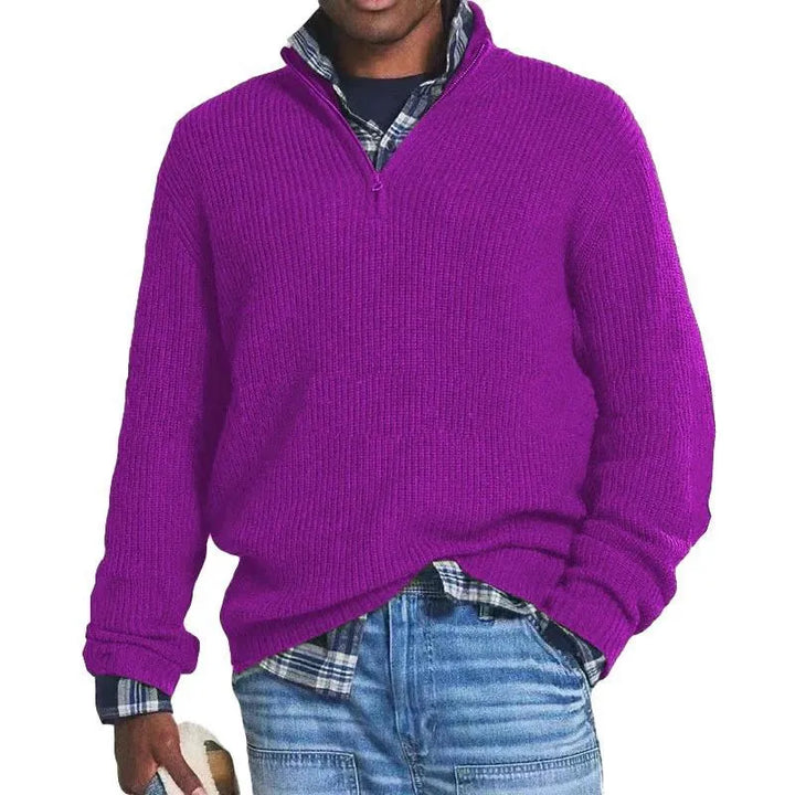 Leon™ | Reißverschluss-Pullover aus Baumwolle