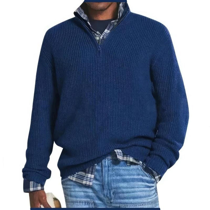 Leon™ | Reißverschluss-Pullover aus Baumwolle