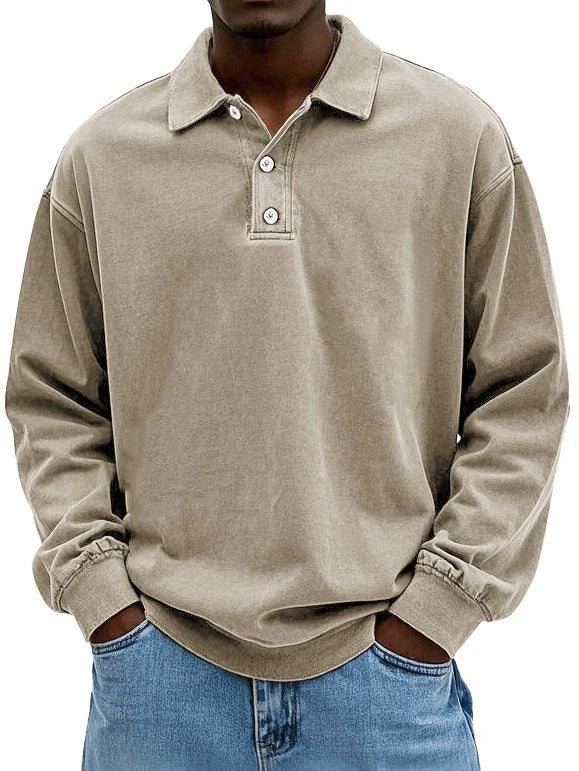 Maxime™ | Stilvolles Langarm-Poloshirt