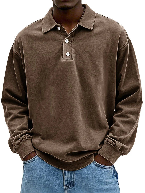 Maxime™ | Stilvolles Langarm-Poloshirt
