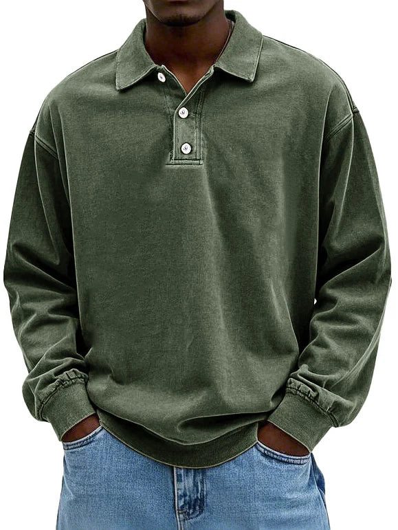 Maxime™ | Stilvolles Langarm-Poloshirt