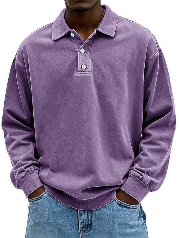 Maxime™ | Stilvolles Langarm-Poloshirt
