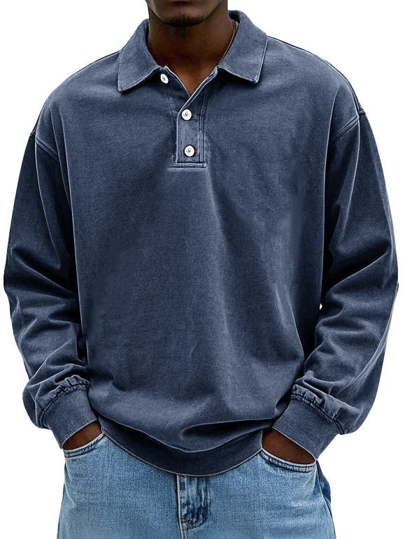 Maxime™ | Stilvolles Langarm-Poloshirt